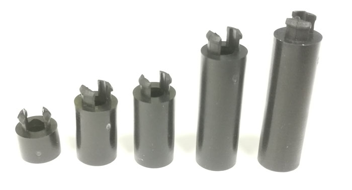 #8 Black Plastic Spacers With Mounting Notch