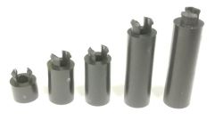 #8 Black Plastic Spacers With Mounting Notch