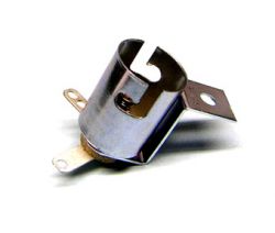 Bayonet Base 2-Lead Socket With Short Mounting Bracket For #89 Bulbs