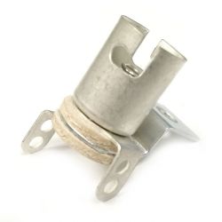 Miniature Bayonet Base 2-Lead Socket With Short Mounting Bracket