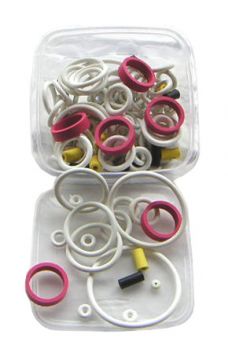125-Piece White Rubber Ring Set