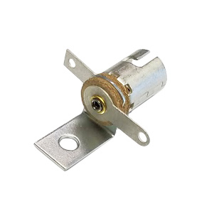 Miniature Bayonet Base 2-Lead Socket With Laydown Mounting Bracket