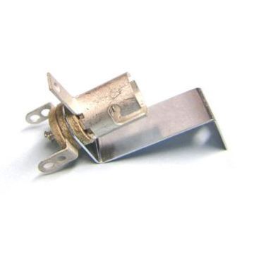 Miniature Bayonet Base 3-Lead Socket With Long Mounting Bracket