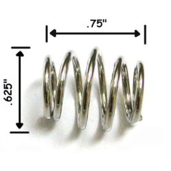 Ball Shooter (Plunger) Barrel Spring - 0.75" Long