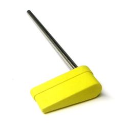 2-3/16" Yellow Mini Flipper Bat And Shaft Assembly - 6" shaft