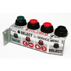 Stern 4-Button Service Assembly WITH DECAL