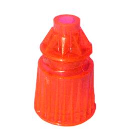 Fluorescent Orange Translucent Star Post 1-1/16" Tall