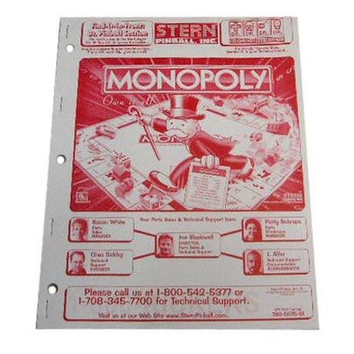780-5075-01_MANUAL Stern Monopoly Manual