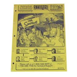 Stern The Simpsons Pinball Party Manual