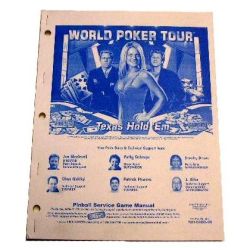 Stern World Poker Tour Manual
