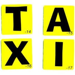 Sega Godzilla *TAXI* Target Decal Set