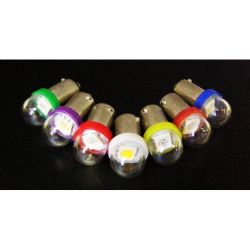 Premium Ghost Buster 1-SMD-LED #44/47 Bayonet Base Lamp With Clear Dome