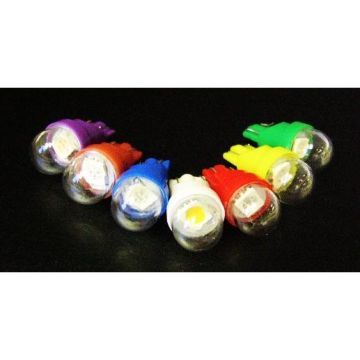 Premium Ghost Buster 1-SMD-LED #555 Wedge Base Lamp With Clear Dome