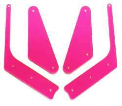 Fluorescent Pink Slingshot & Return Lane Protector Set For Total Nuclear Annihilation