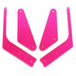 Fluorescent Pink Slingshot & Return Lane Protector Set For Total Nuclear Annihilation