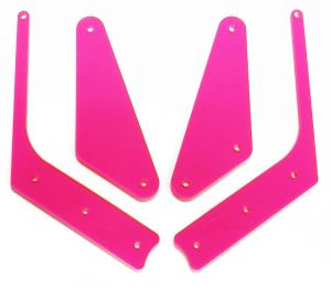Fluorescent Pink Slingshot & Return Lane Protector Set For Total Nuclear Annihilation