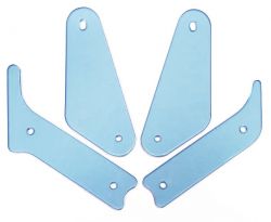 Fluorescent Blue Slingshot & Return Lane Protector Set For Swords of Fury