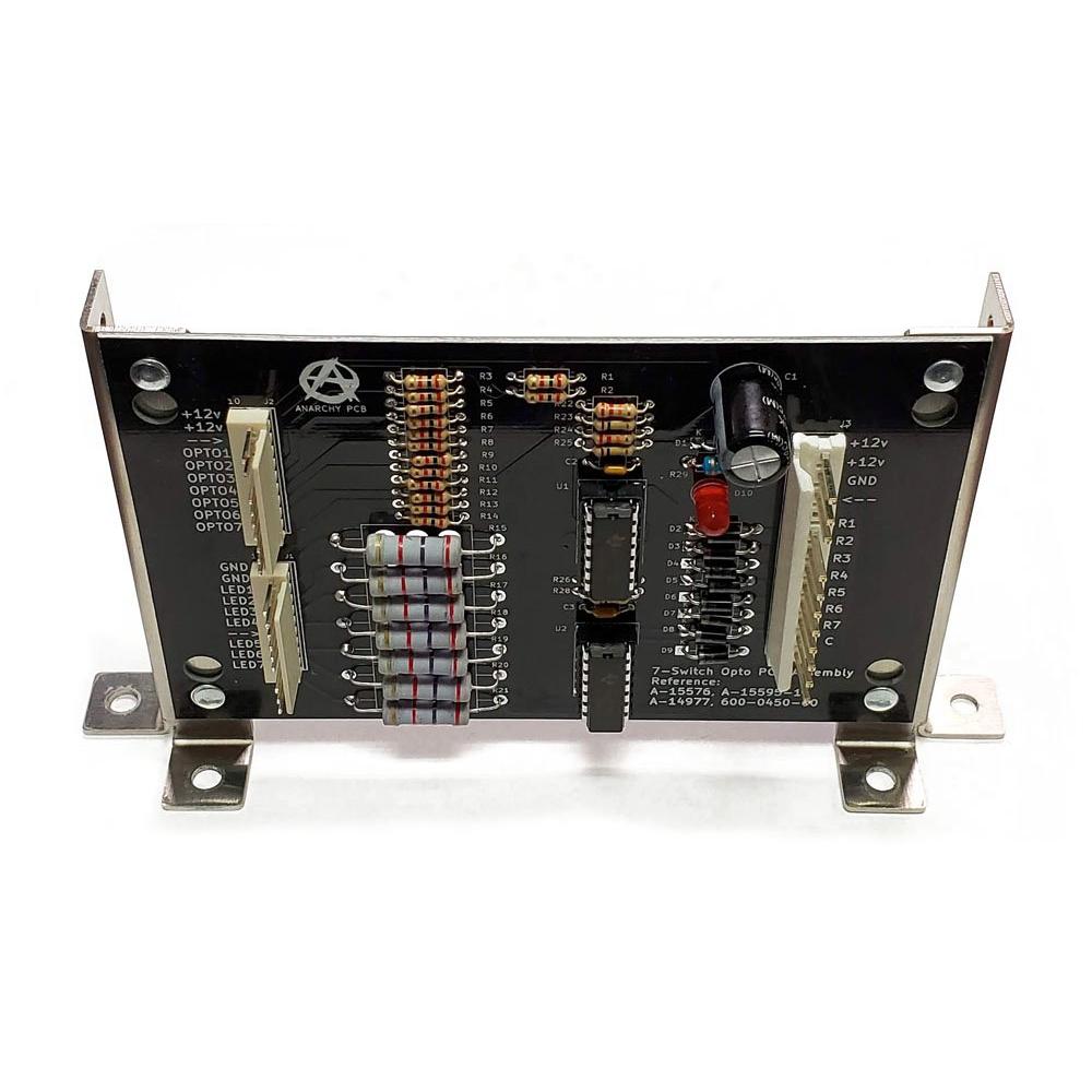 A-15595 7-Switch Opto PCB Assembly - With Mounting Brackets