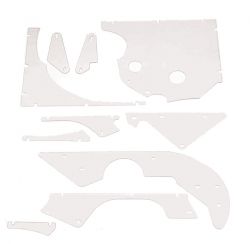 Bally Mr. & Mrs. Pac-Man Complete Clear Plastic Protector Set