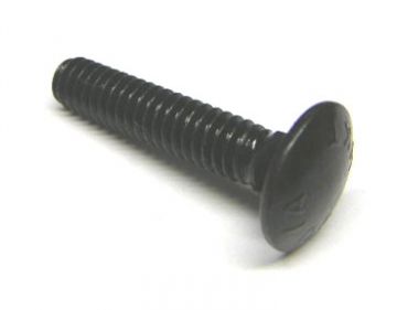 1/4-20  x 1-1/4" Black Carriage Bolt