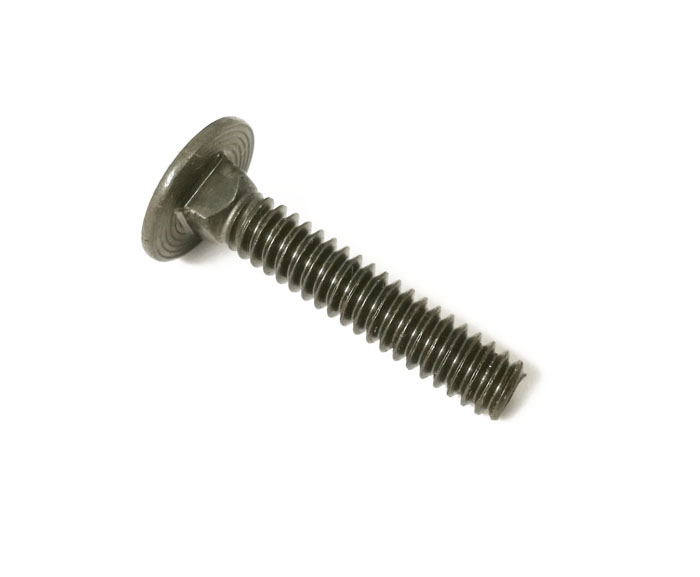 #10-24 x 1" Black Carriage Bolt