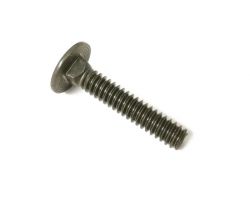 #10-24 x 1" Black Carriage Bolt