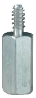 Metal Hex Spacer - 1/2" (#6-32 Thread, Male/Female)