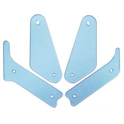 Fluorescent Blue Slingshot & Return Lane Protector Set For Swords of Fury