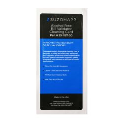 "Alcohol Free" Dollar Bill Cleaning Card