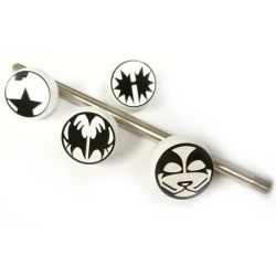 Stern KISS Officially Licensed Shooter Rod Set - Gene, Paul, Ace, & Peter