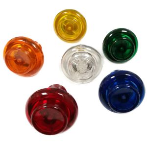 PBL-100-0082-00-XX Cabinet Flipper Button (Transparent) - 1-1/8