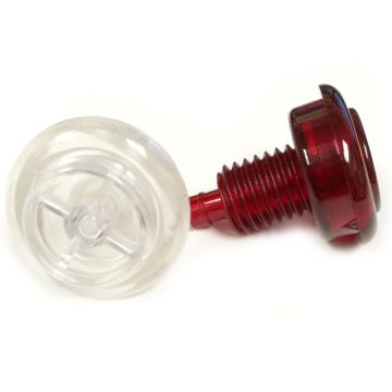 Transparent Flipper Button - 1-1/8" - NO SPRING