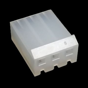 .156" (3.96mm) Crimp & Stuff 3-Position Housing With Locking Ramp