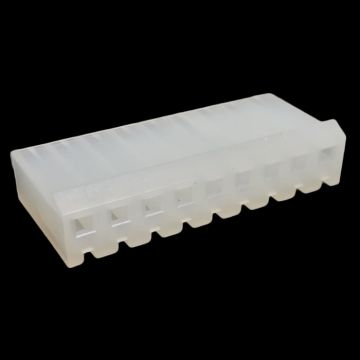 .156" (3.96mm) Crimp & Stuff 9-Position Housing With Locking Ramp