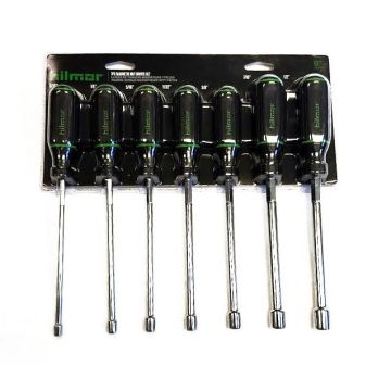 Hilmor 7 Piece Magnetic Tip Hollow-Shaft Nut Driver Set
