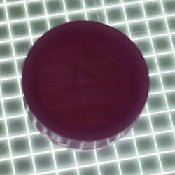 5/8" Round Opaque Plain Purple Playfield Insert