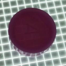 5/8" Round Opaque Plain Purple Playfield Insert