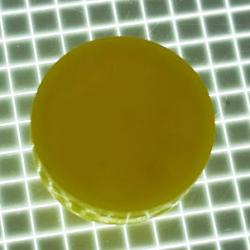 5/8" Round Opaque Plain Yellow Playfield Insert