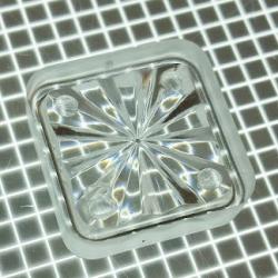 3/4" Square Transparent Starburst Clear Playfield Insert