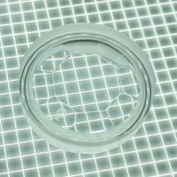 1" Round Transparent Gem Clear Playfield Insert