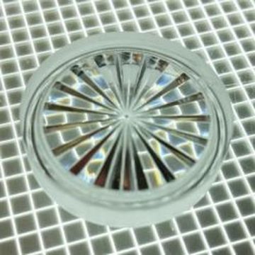 1" Round Transparent Starburst Clear Playfield Insert
