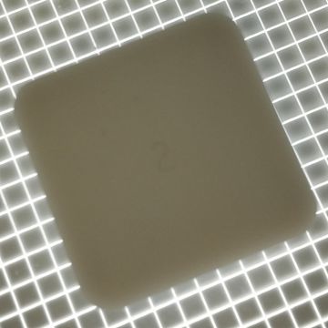 1" Square Opaque Stippled White Playfield Insert