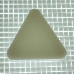 1-1/16" Equilateral Triangle Opaque Starburst White Playfield Insert