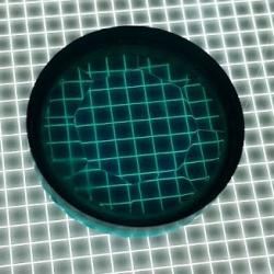 1-3/16" Round Transparent Gem Teal Playfield Insert