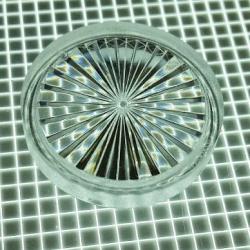 1-3/16" Round Transparent Starburst Clear Playfield Insert