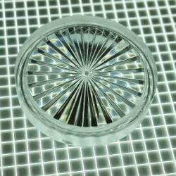 1-3/16" Round Transparent Starburst Clear Playfield Insert