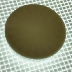 1-1/2" Round Opaque Plain White Playfield Insert