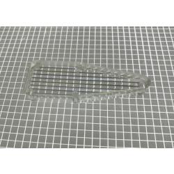 1-3/4" x 5/8" Bullet Transparent Ribbed Clear Playfield Insert
