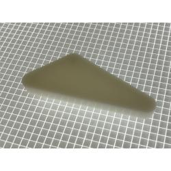 1-13/16" x 15/16" Obtuse Triangle Opaque Starburst White Playfield Insert