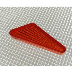 1-13/16" x 15/16" Obtuse Triangle Transparent Starburst Amber Playfield Insert